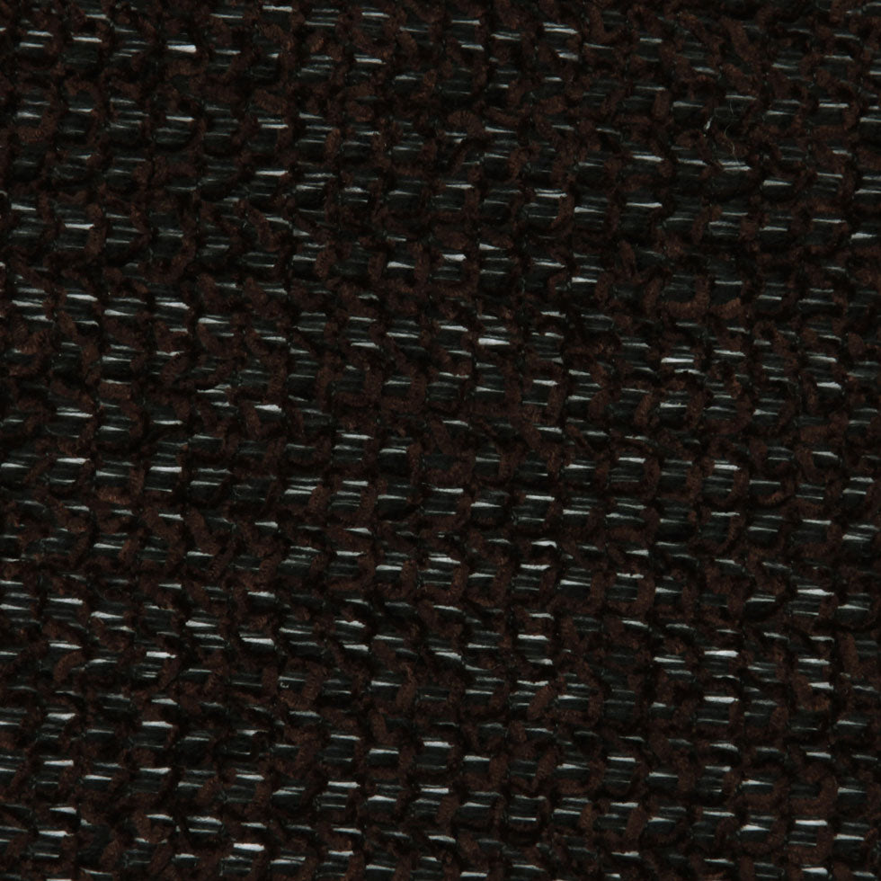 Chocolate Cotton-Polyester Chenille Knit Detail