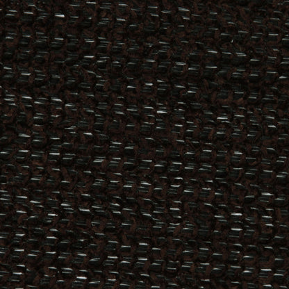 Chocolate Cotton-Polyester Chenille Knit Detail