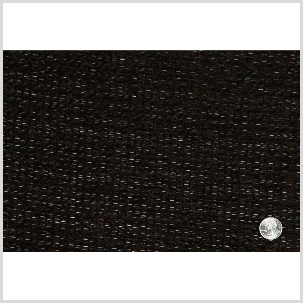 Chocolate Cotton-Polyester Chenille Knit Full