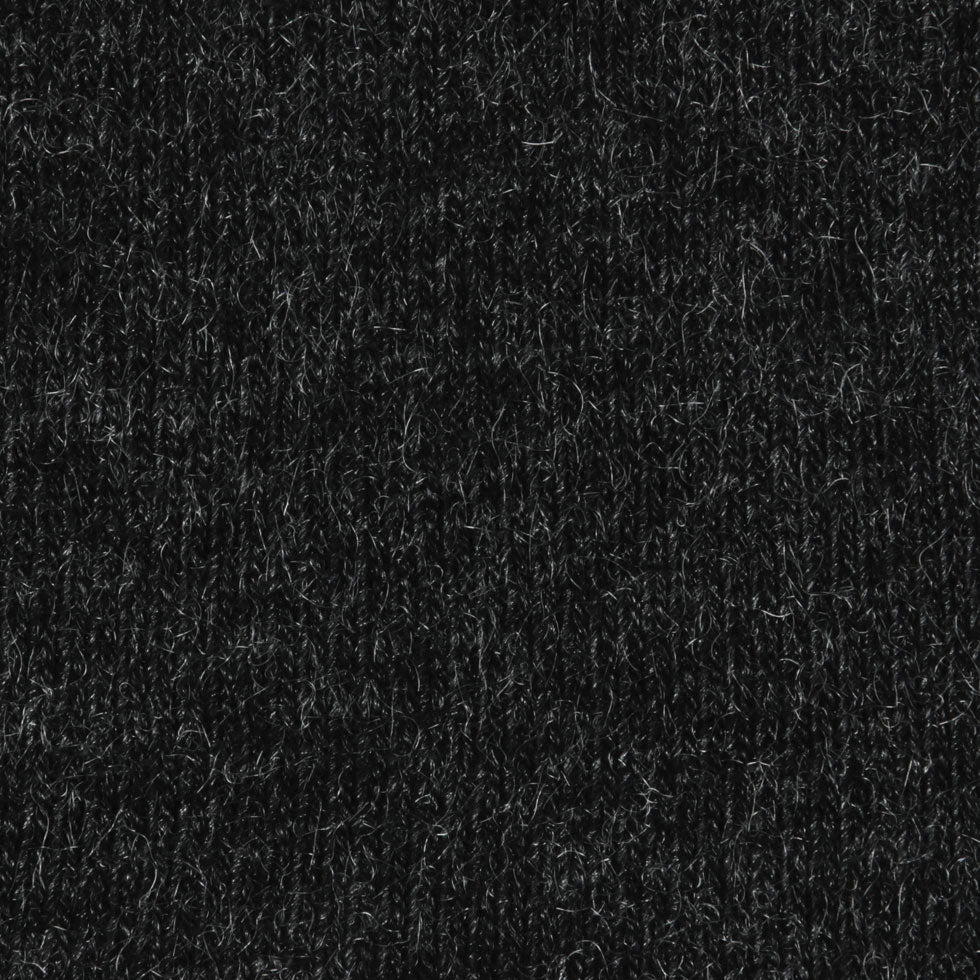 Black/Silver Wool-Lurex Knit Detail