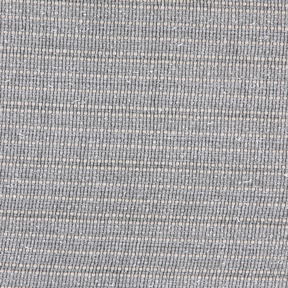 Metallic Silver and White Sheer Mesh Detail
