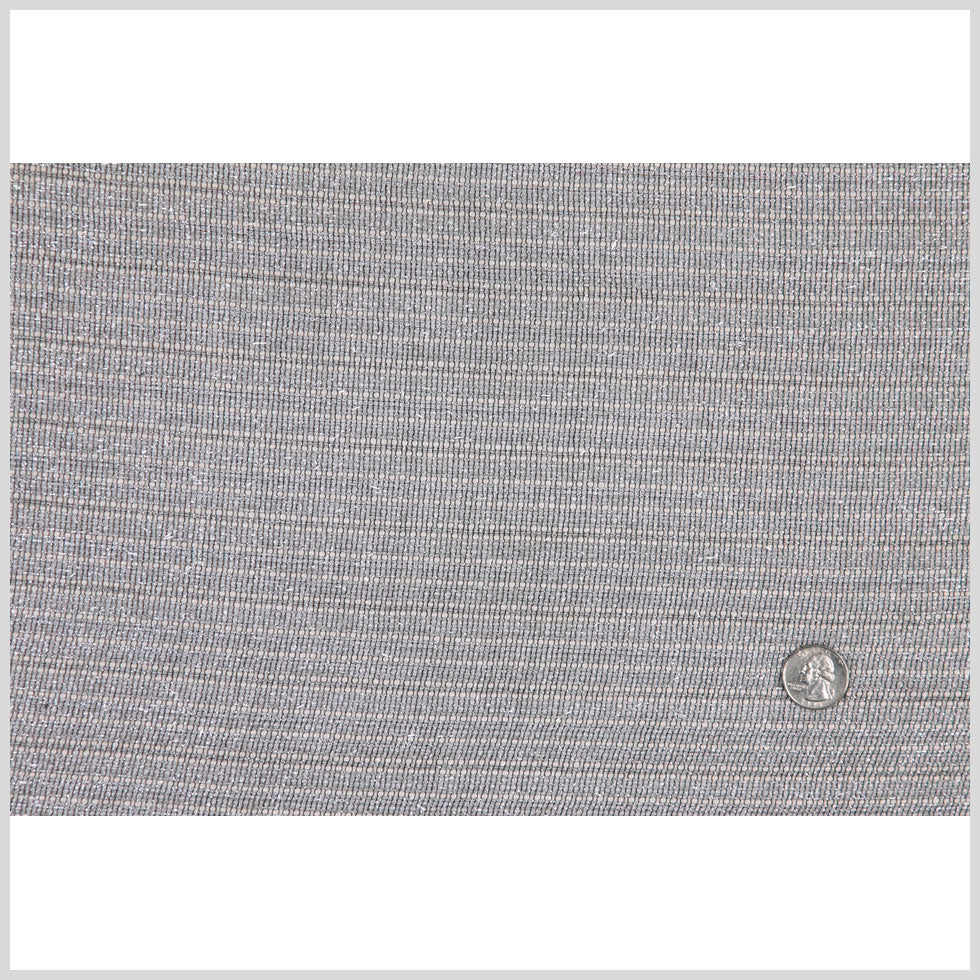 Metallic Silver and White Sheer Mesh Full