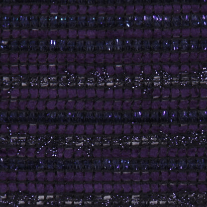 British Purple Metallic Striped Wool Detail