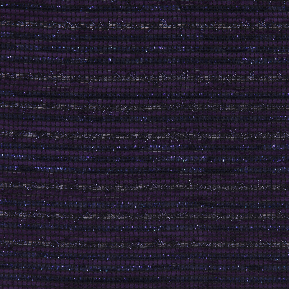 British Purple Metallic Striped Wool