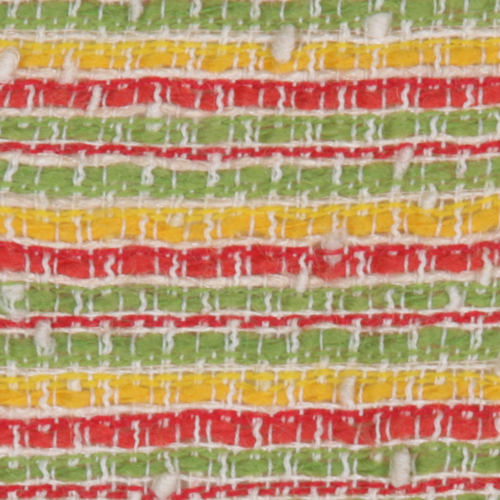 Fall Striped Famous NYC Designer Cotton-Wool Boucle Detail