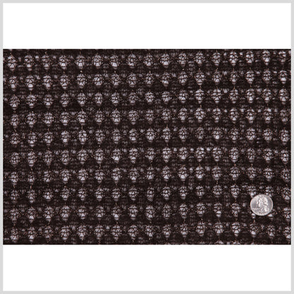 Brown/Gold Solid Novelty Knit Full