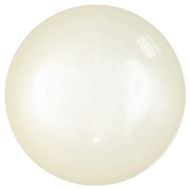 A close up of a white ball on a white background
