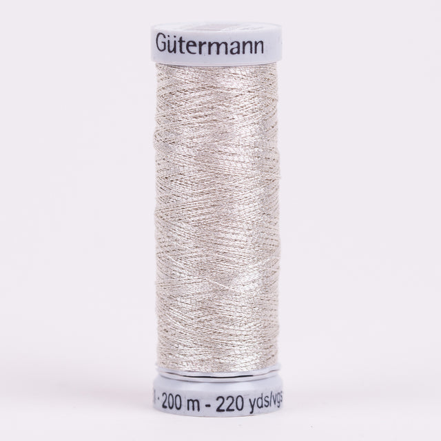 Gutermann Metallic Thread 200m - 9901 White Gold