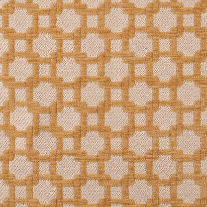 Canary/Metallic Cream Net Chenille with Metallic Base
