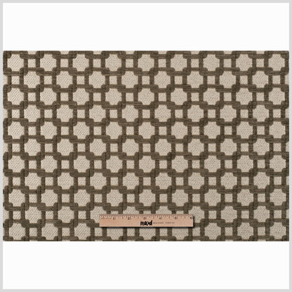 Stone/Metallic Cream Net Chenille with Metallic Base Full