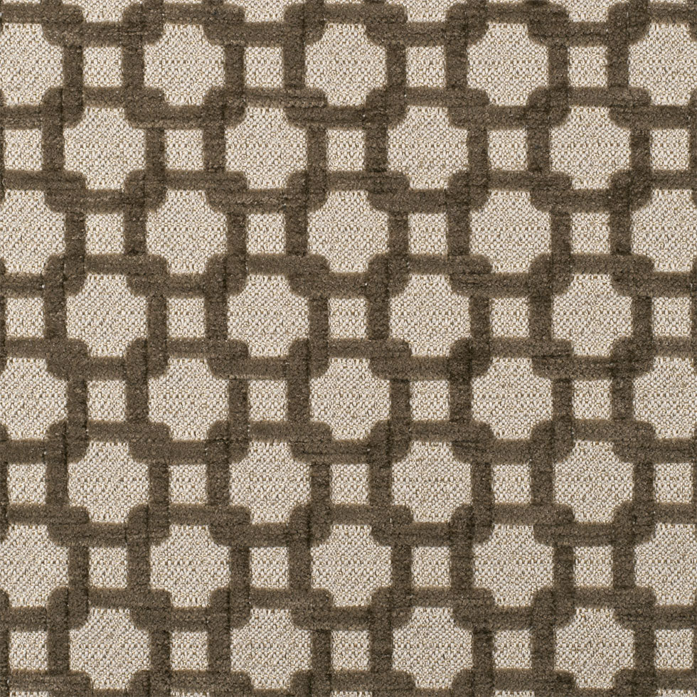 Stone/Metallic Cream Net Chenille with Metallic Base
