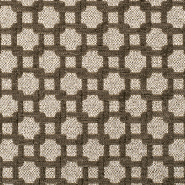 Stone/Metallic Cream Net Chenille with Metallic Base