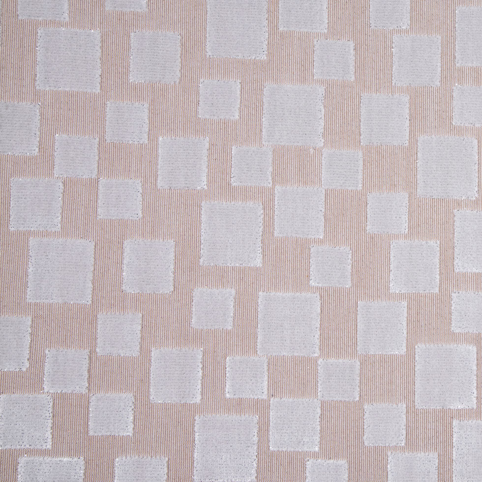 Toffee/Light Gray Geometric Velvet