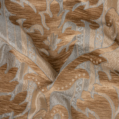 Driftwood/Duck Egg Damask Chenille