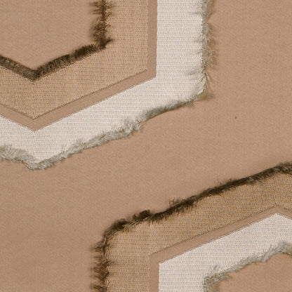Nude/Gold/Cream Geometric Woven Detail