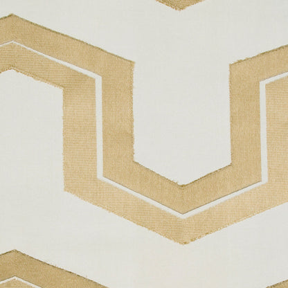 Coffee/Beige Geometric Woven Detail