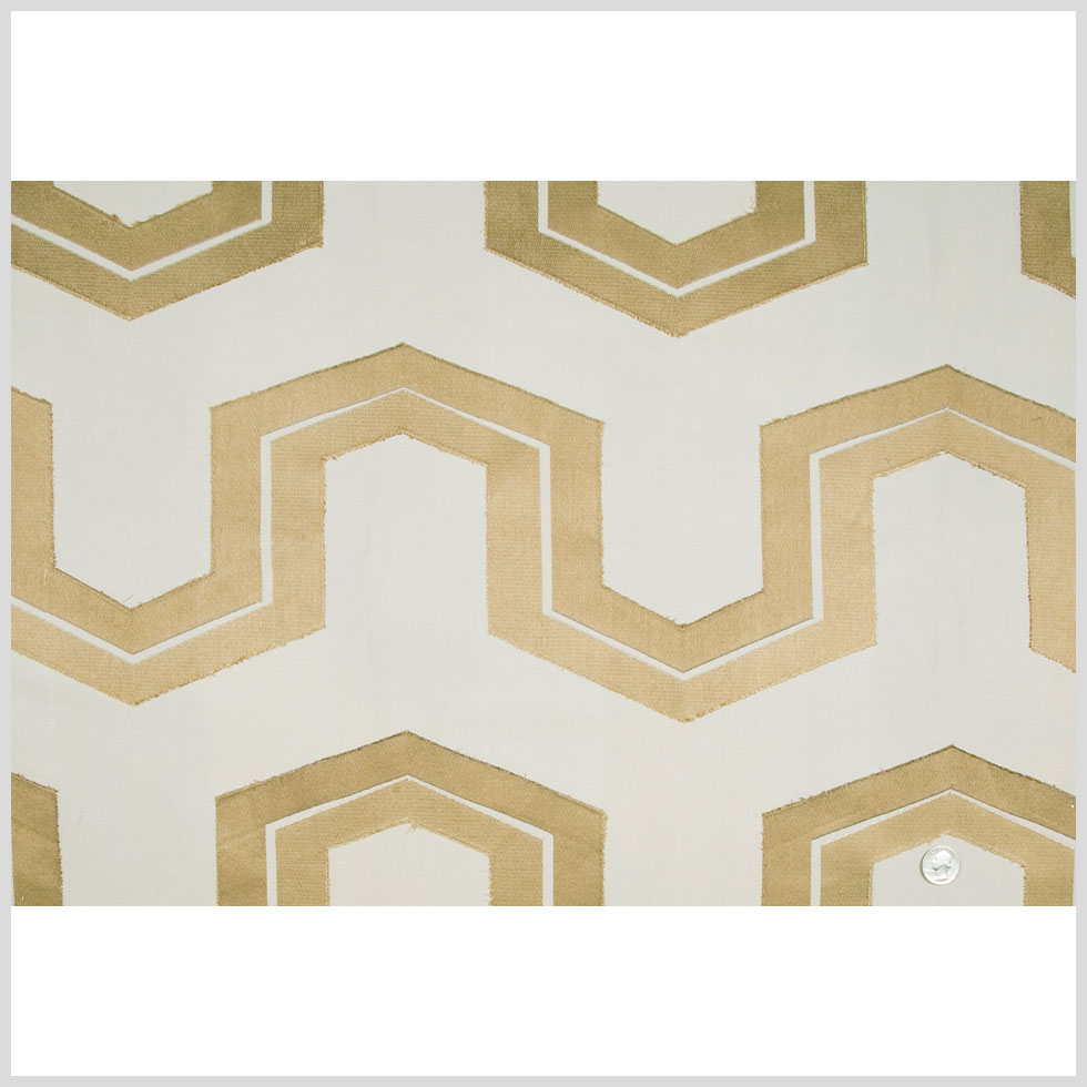 Coffee/Beige Geometric Woven Full