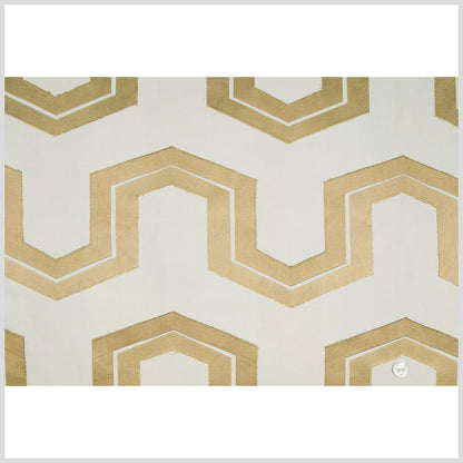 Coffee/Beige Geometric Woven Full