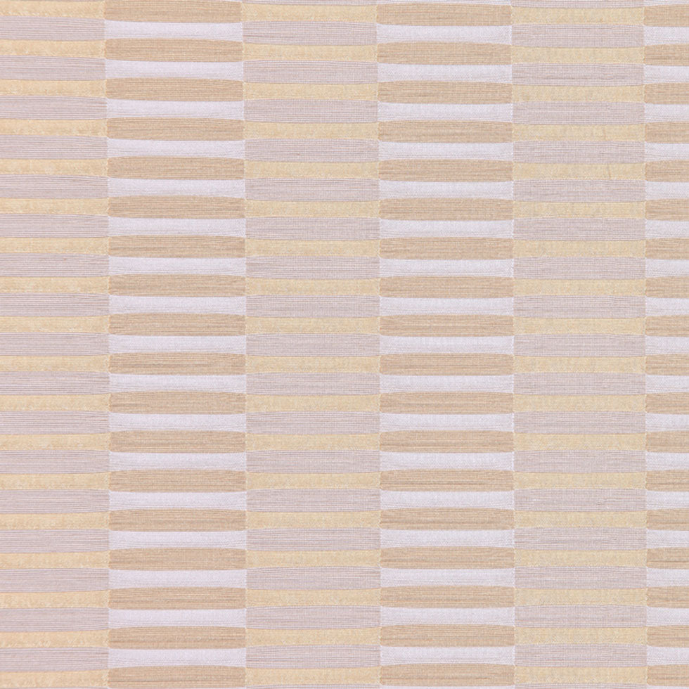 White Gold Stripes Woven