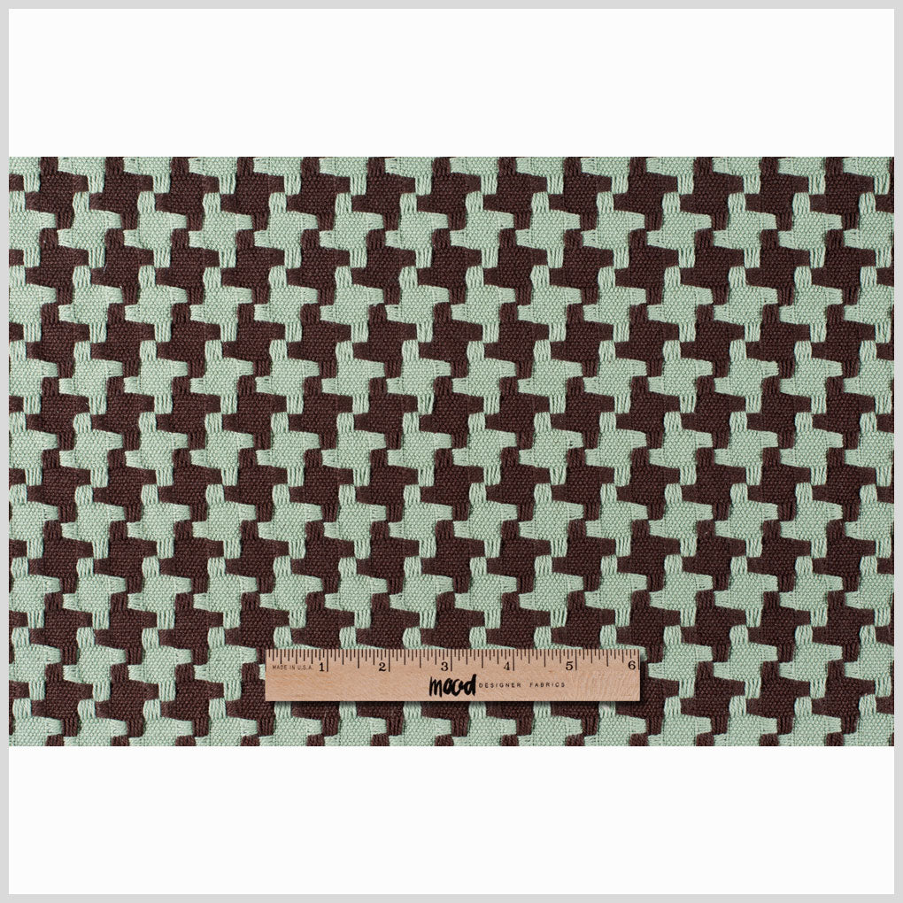 Chocolate/Robin Houndstooth Woven Full