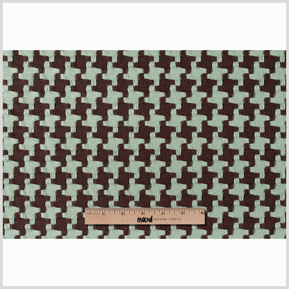 Chocolate/Robin Houndstooth Woven Full