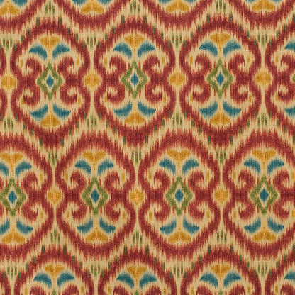 Beige & Red Gem Ikat Prints
