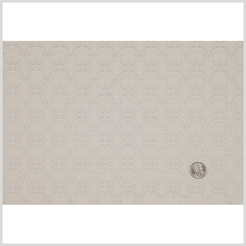Rope Geometric Embroidered Cotton-Poly Woven Full
