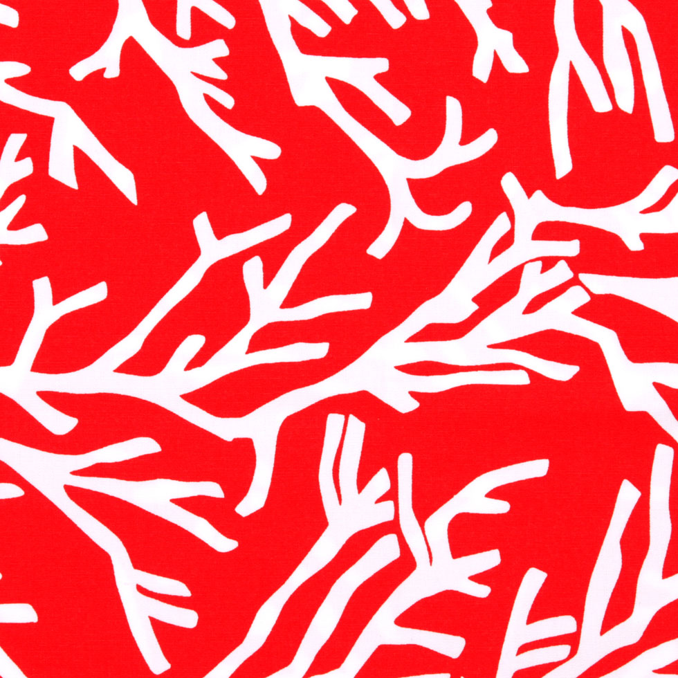 Red 01 Floral Prints Detail