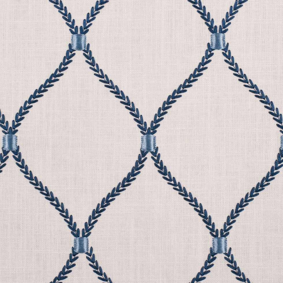 Porcelain Classical Rayon Embroidered Linen