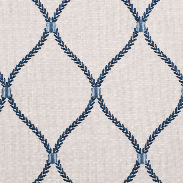 Porcelain Classical Rayon Embroidered Linen