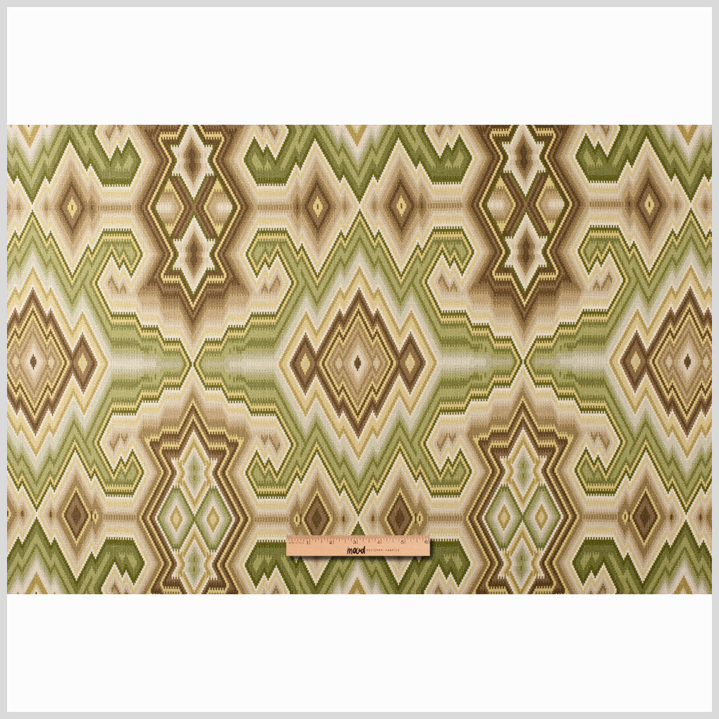Green Tea Ikat Canvas Full