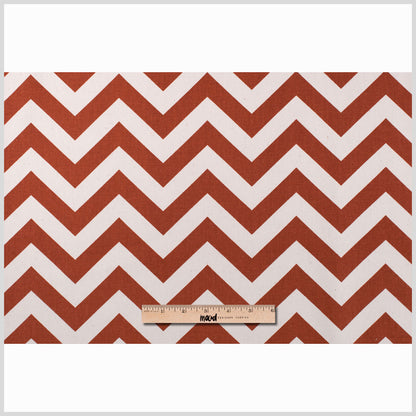 Village Rust/Natural Zig Zag Canvas Full