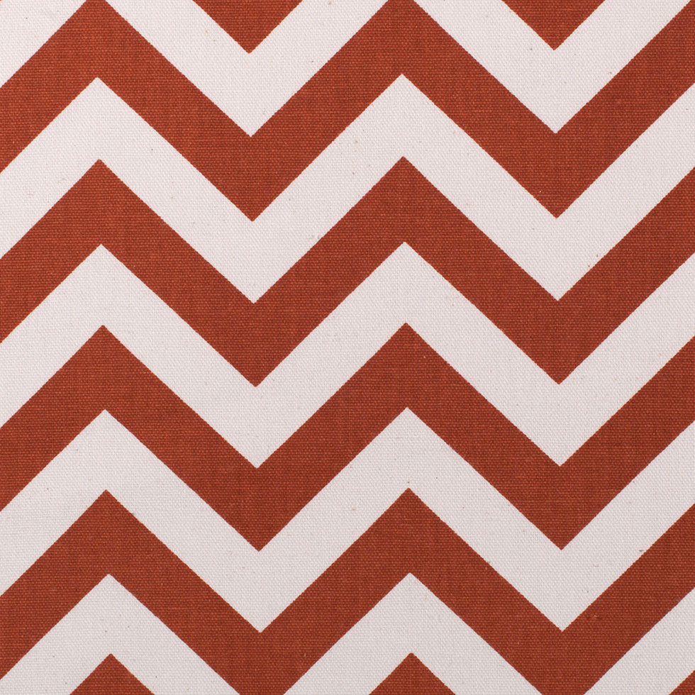 Village Rust/Natural Zig Zag Canvas