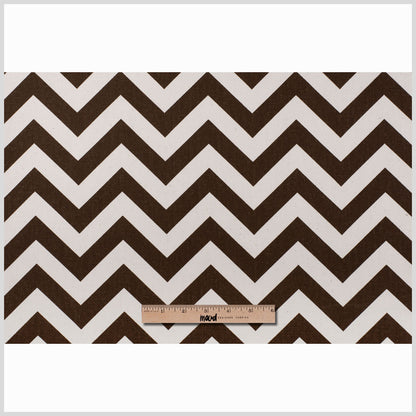 Village Brown/Natural Zig Zag Canvas Full