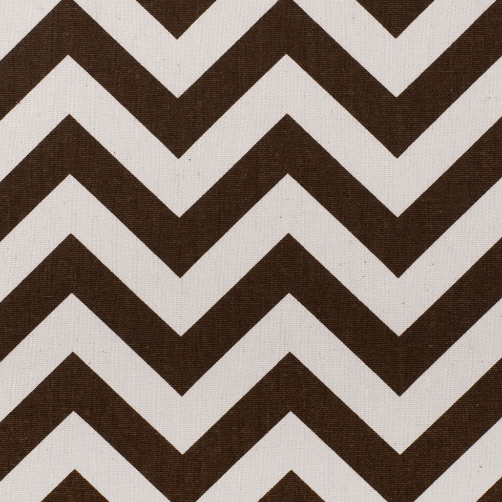 Village Brown/Natural Zig Zag Canvas
