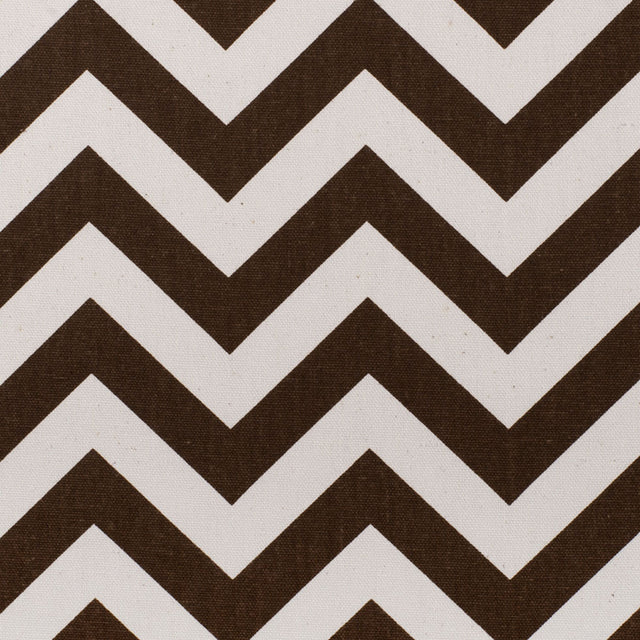 Village Brown/Natural Zig Zag Canvas