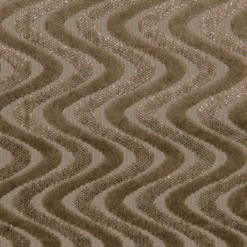 Tan Zig Zag Velvet Detail