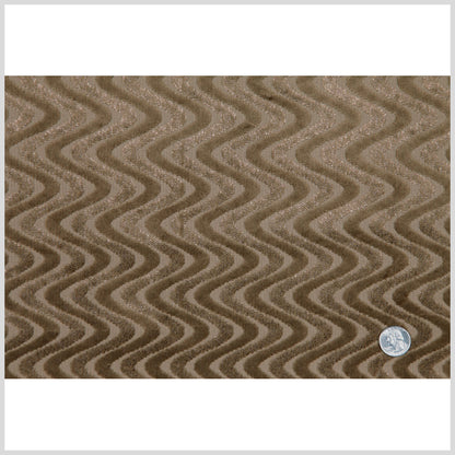 Tan Zig Zag Velvet Full