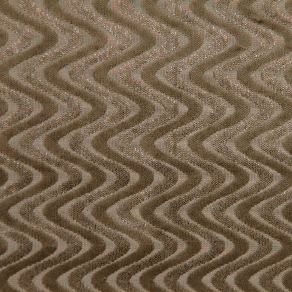 Tan Zig Zag Velvet