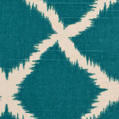 Peacock Geometric Canvas Detail