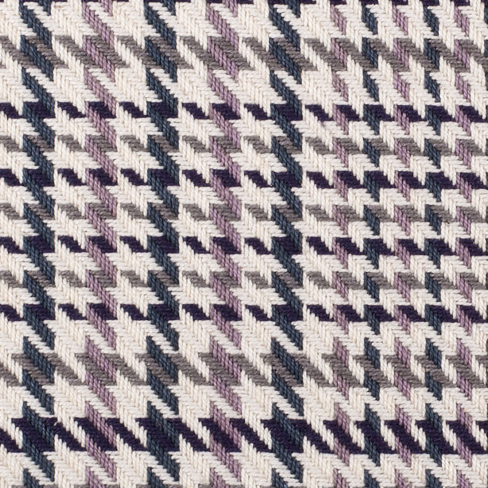 Midnight Orchid Plaid Woven Detail