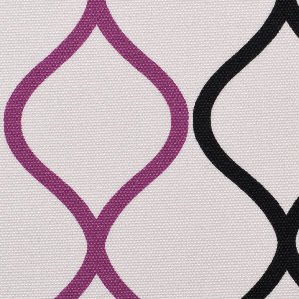 Magenta and Black Geometric Geometric Canvas Detail