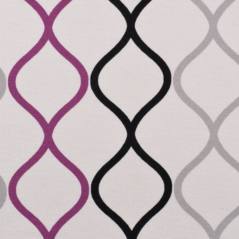 Magenta and Black Geometric Geometric Canvas