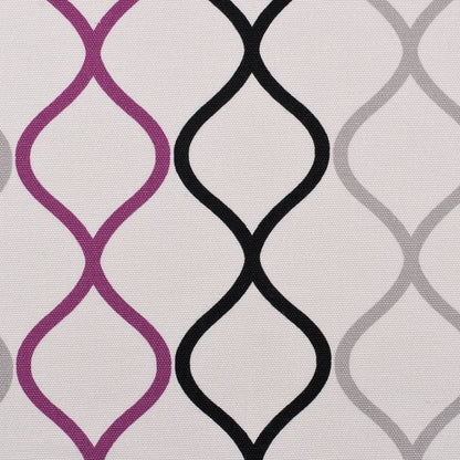 Magenta and Black Geometric Geometric Canvas