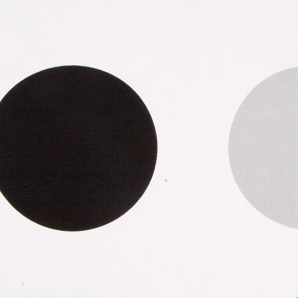 Off-White/Black/Gray Polka Dots Canvas Detail