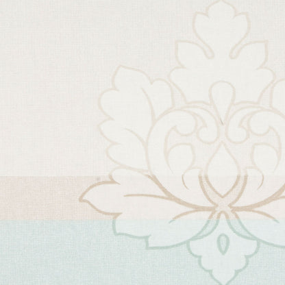 Beige/Taupe/Tiffany Blue Stripes Canvas Detail