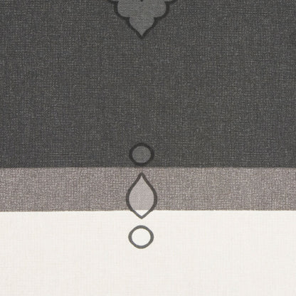 Black/Heather Gray/Cream Stripes Canvas Detail