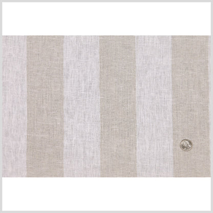 Ivory 2 Stripes Linen Full