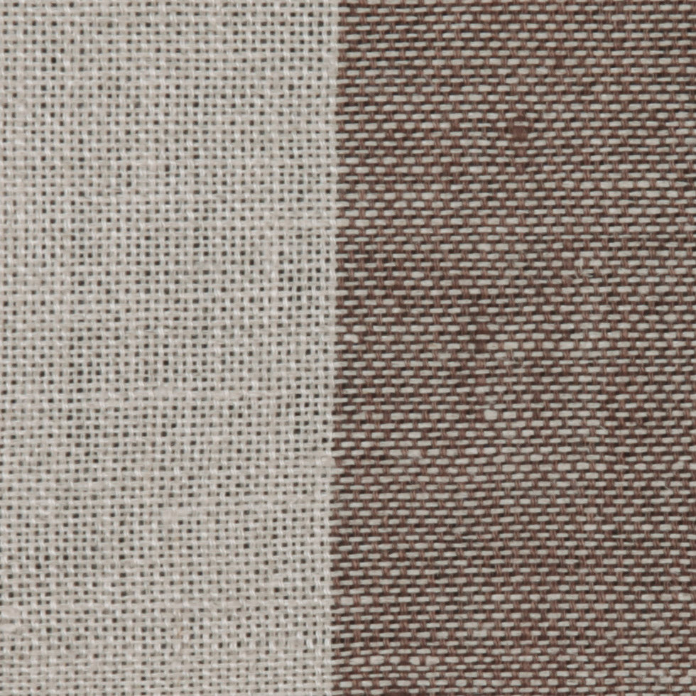 Brown Stripes Linen Detail