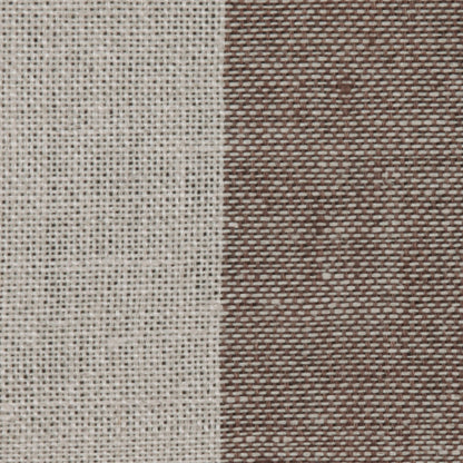 Brown Stripes Linen Detail